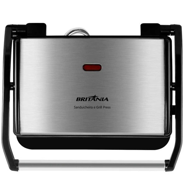 Encontraproduto.com.br - Grill e Sanduicheira Britânia Inox Press BGR27I – 127 Volts