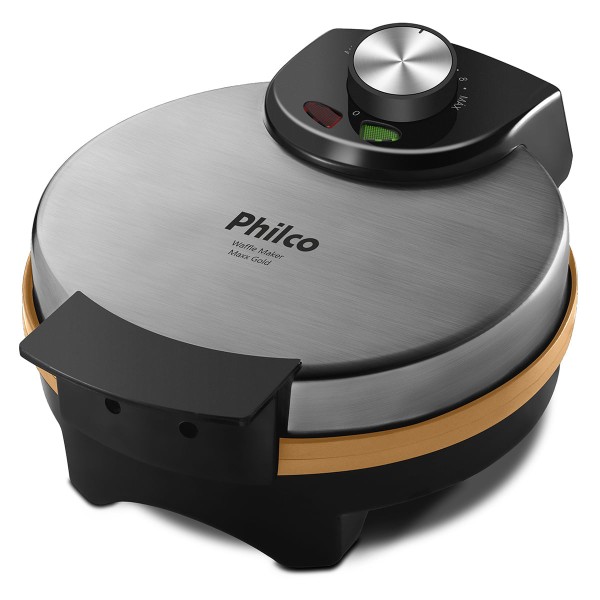 Encontraproduto.com.br - Waffle Maker Philco Maxx Gold PWM02PG 11 Níveis Temperatura