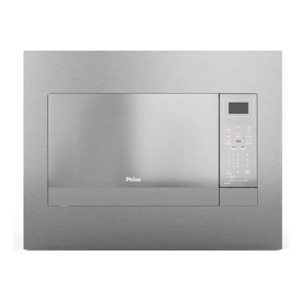 Encontraproduto.com.br - Micro-Ondas de Embutir 26 Litros Philco PMB26IEB Prata 127V