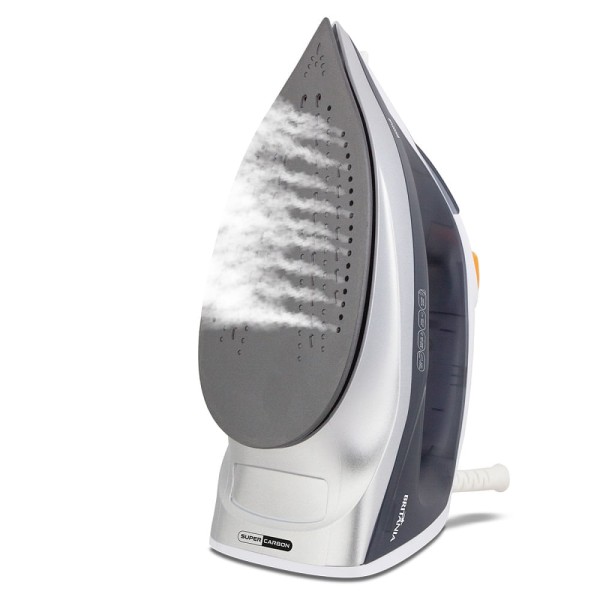 Encontraproduto.com.br - Ferro a Vapor Britânia Base Antiaderente Branco e Cinza BFV2000B – 127 Volts