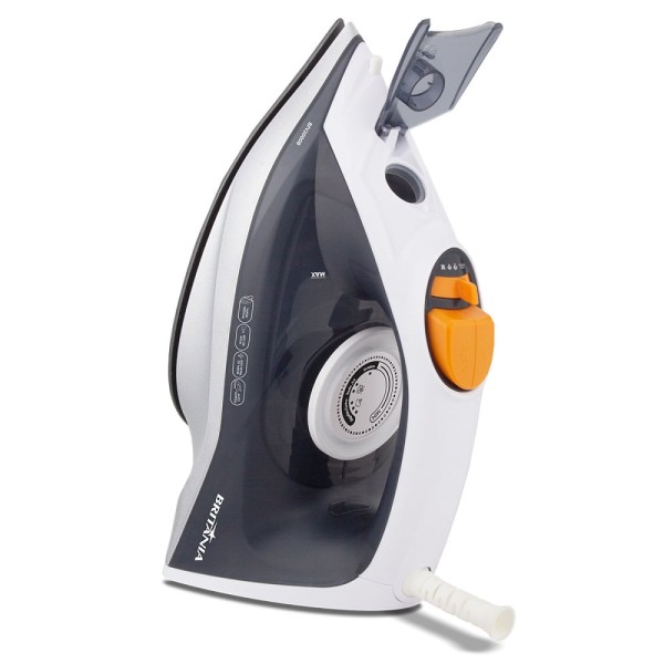 Encontraproduto.com.br - Ferro a Vapor Britânia Base Antiaderente Branco e Cinza BFV2000B – 127 Volts