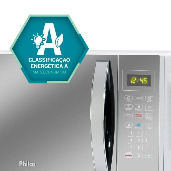 Encontraproduto.com.br - Micro-ondas Pmo38e Espelhado 220v Philco