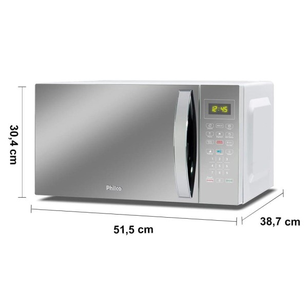 Encontraproduto.com.br - Micro-ondas Pmo38e Espelhado 220v Philco