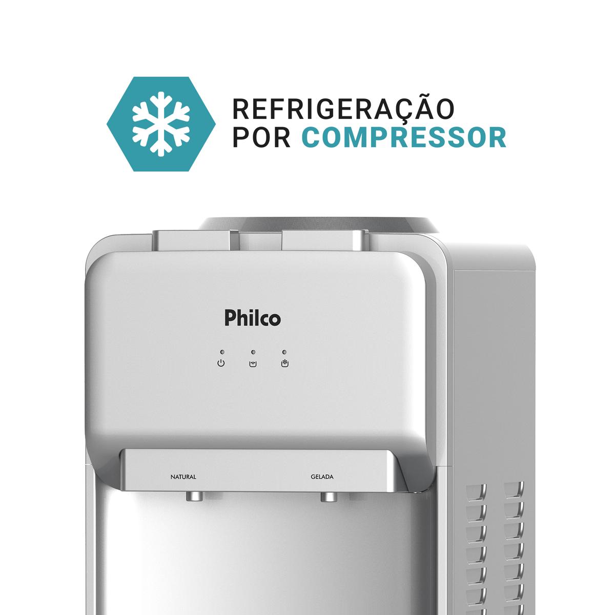Encontraproduto.com.br - Bebedouro Philco 20 Litros PBE18 Água Natural e Gelada 220V