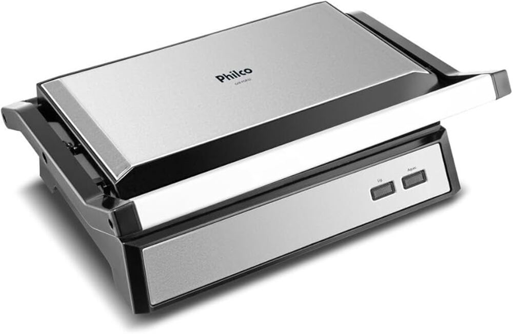 Encontraproduto.com.br - Grill Philco 2 em 1 PGR32 Chapa com Abertura 180°