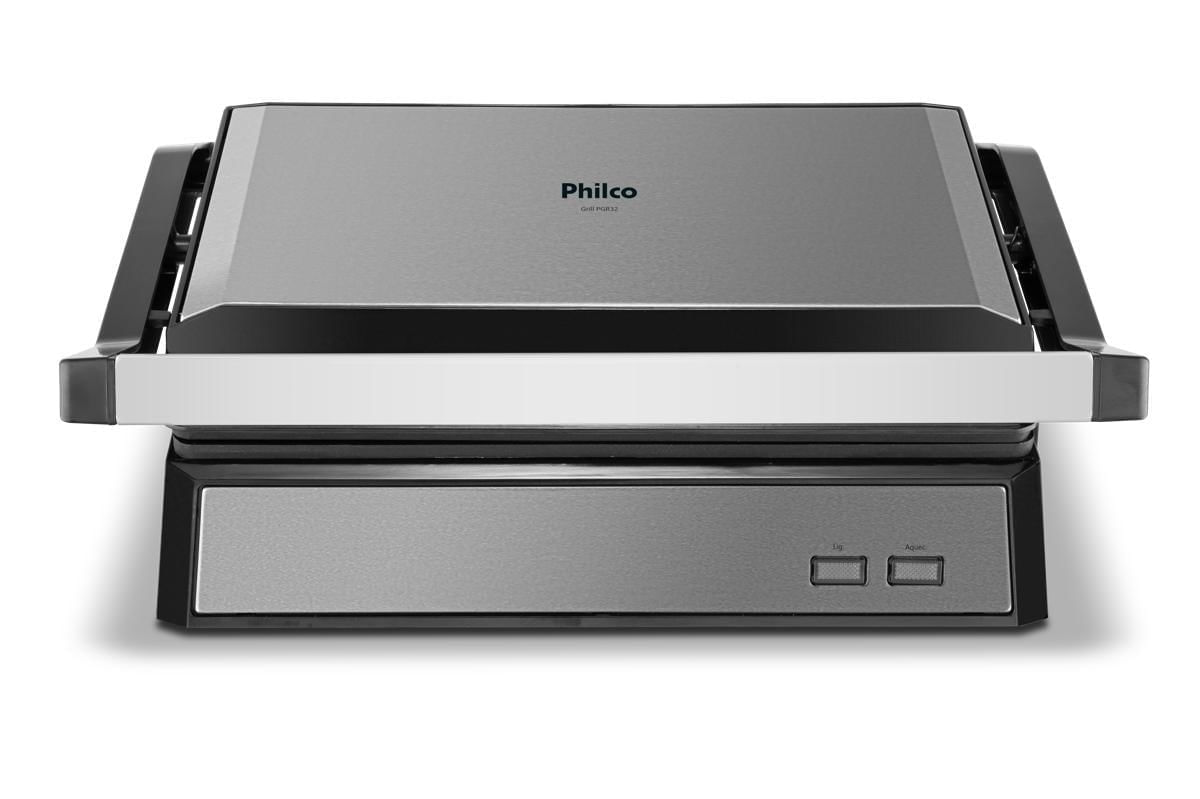 Encontraproduto.com.br - Grill Philco 2 em 1 PGR32 Chapa com Abertura 180°