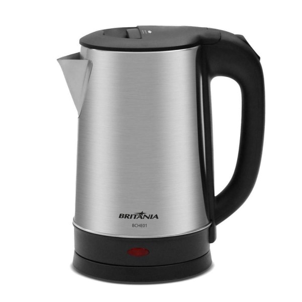 Encontraproduto.com.br - Chaleira Elétrica Britânia 1,6L 1500W Base 360° BCHE01 127V
