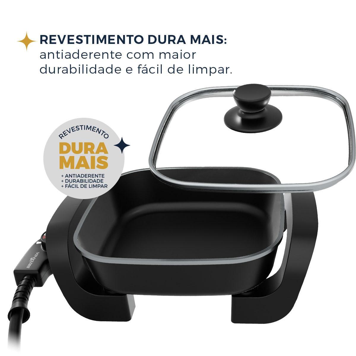 Encontraproduto.com.br - Panela Elétrica Britânia 2L 5 Temperaturas 650W BPE02A
