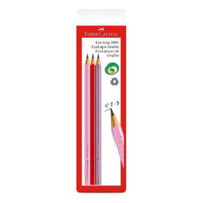 Encontraproduto.com.br - Lapis Ecolapis Grafite Grip Vm Rs Ll 3un  Faber
