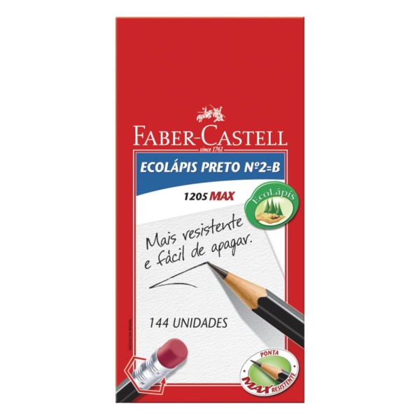 Encontraproduto.com.br - Lápis Grafite Ecolápis 6 Unidades