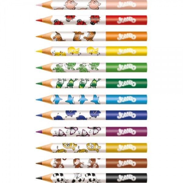 Encontraproduto.com.br - Ecolapis Lapis Cor Jumbo 24 Cores Faber