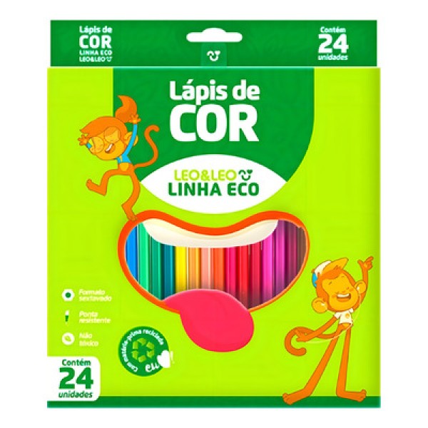 Encontraproduto.com.br - Lapis De Cor 12 Longo + Brindes