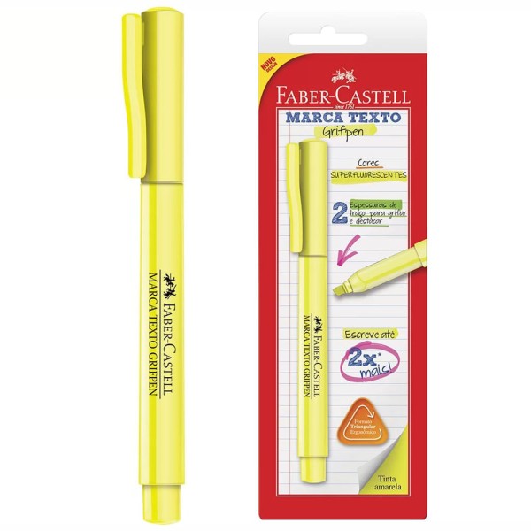 Encontraproduto.com.br - Kit Marca Texto Faber-castell Grifpen C/12 Und Neon E Pastel Cor Vibrant