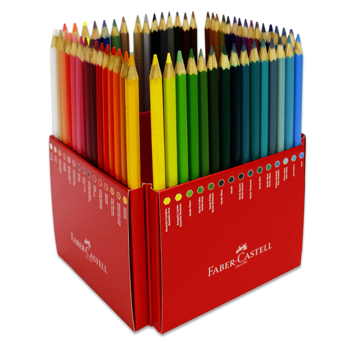 Encontraproduto.com.br - Lápis de Cor Sextavado Estojo com 60 Cores Edição Limitada Ref.120160 Faber-Castell