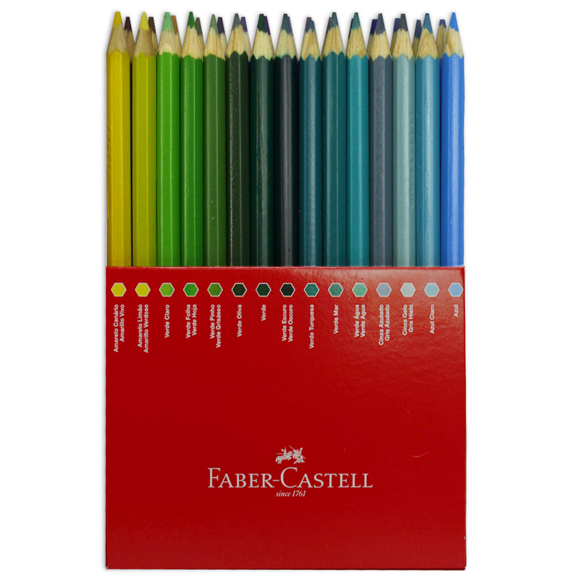 Encontraproduto.com.br - Lápis de Cor Sextavado Estojo com 60 Cores Edição Limitada Ref.120160 Faber-Castell
