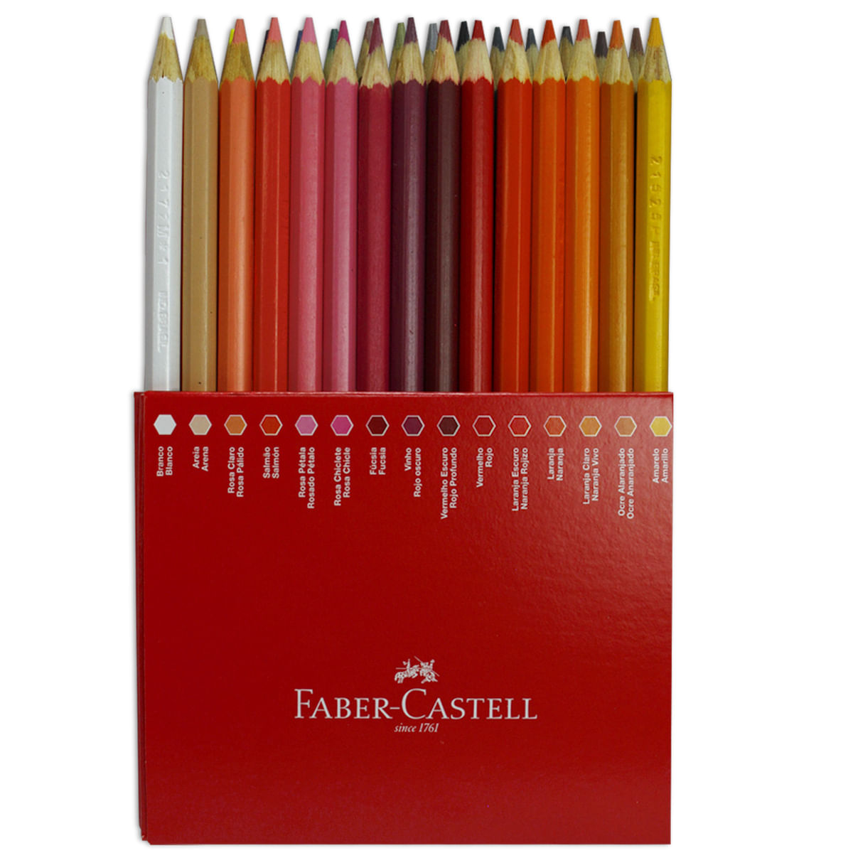 Encontraproduto.com.br - Lápis de Cor Sextavado Estojo com 60 Cores Edição Limitada Ref.120160 Faber-Castell