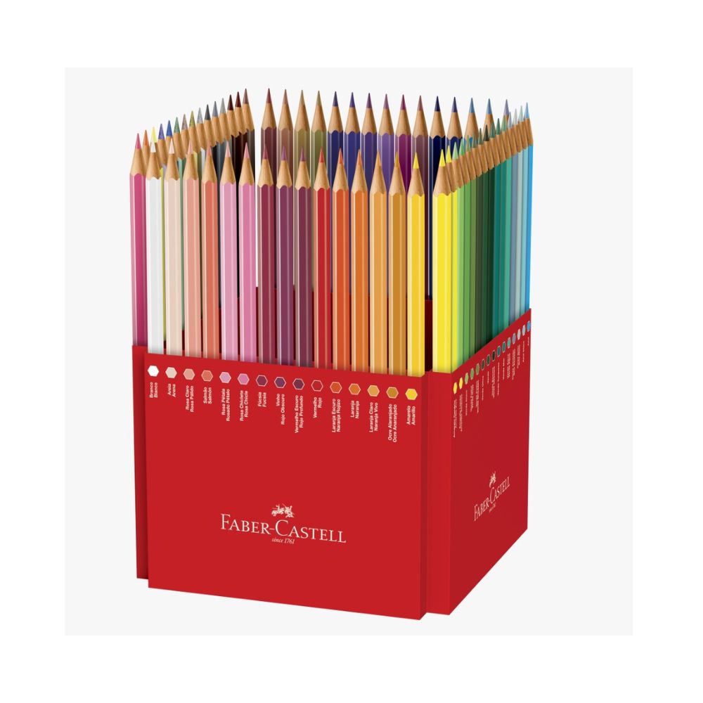 Encontraproduto.com.br - Lápis de Cor Sextavado Estojo com 60 Cores Edição Limitada Ref.120160 Faber-Castell