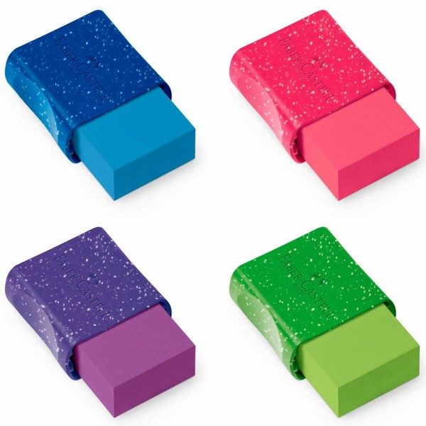 Encontraproduto.com.br - Borracha Faber-Castell Com Cinta Glitz Sortido 7024GLIN
