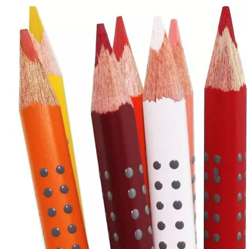 Encontraproduto.com.br - Lápis de Cor Grip Estojo Lata com 24 Cores Ref.121024Lt Faber-Castell