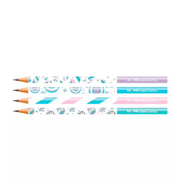 Encontraproduto.com.br - LAPIS GRAFITE 2B MARSHMALLOW UNICORNIO FABER CASTELL