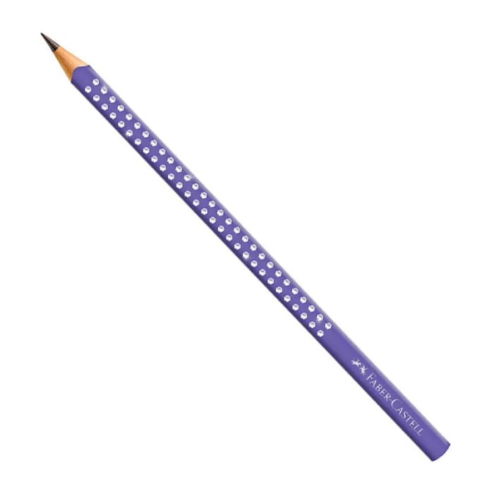 Encontraproduto.com.br - Lápis Grafite Sparkle Lilás Faber-Castell