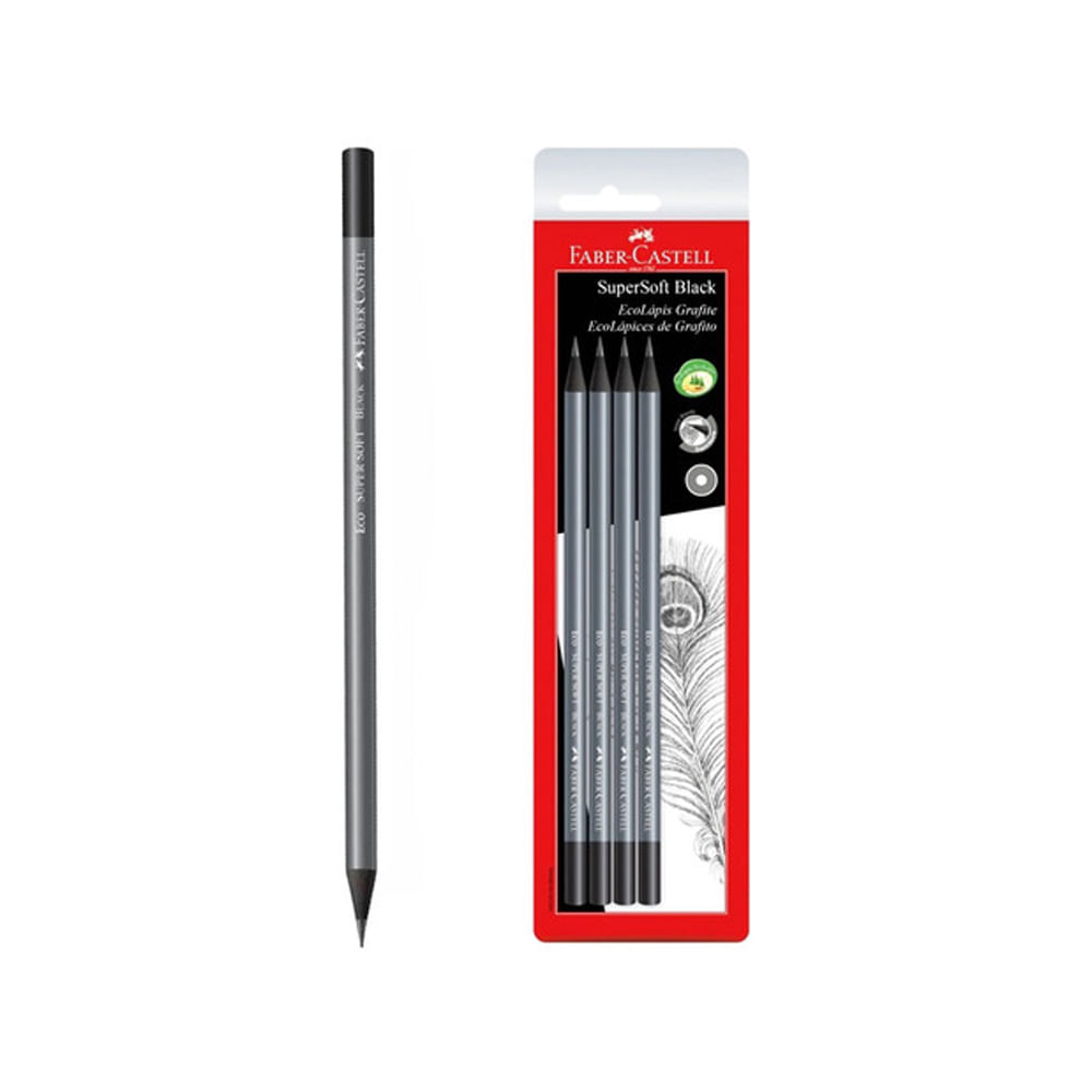 Encontraproduto.com.br - LAPIS GRAFITE SUPERSOFT BLACK R.SM/907SOFT