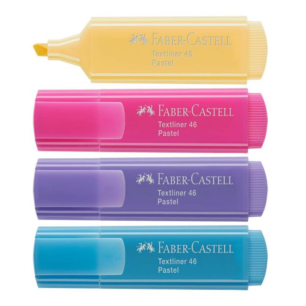 Encontraproduto.com.br - Marca Texto Pastel Textline 4 Cores - Faber Castell