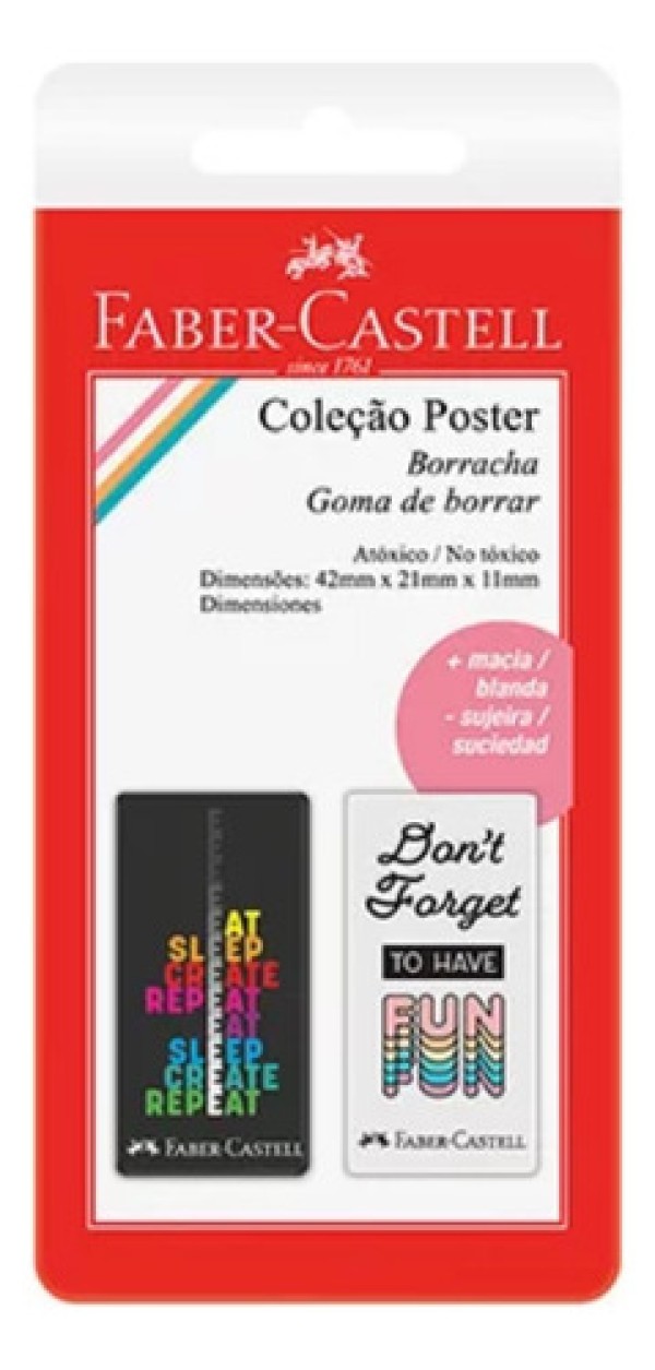 Encontraproduto.com.br - BORRACHA PET VERDE AZUL SM-7024PETVA FABER