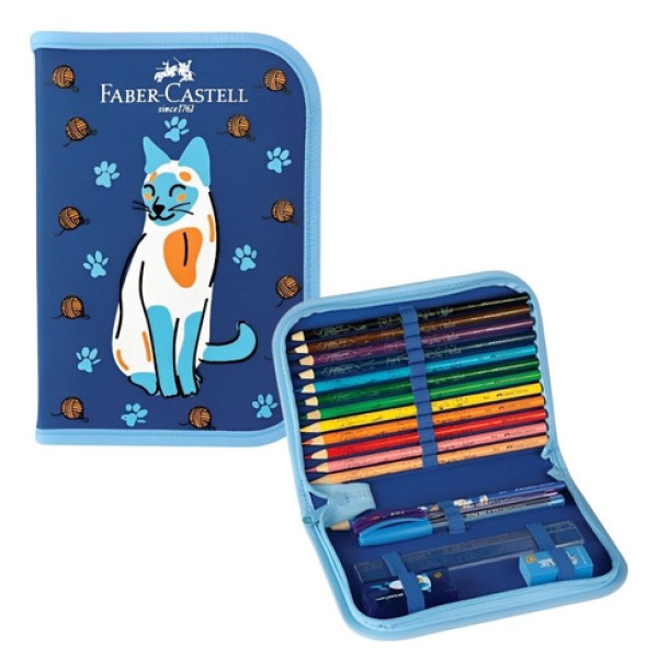 Estojo Faber Castell Pet Gato