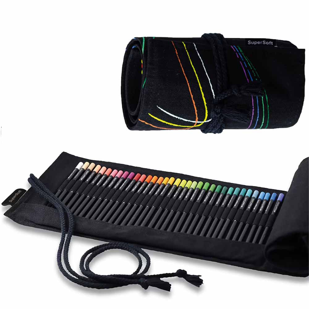 Encontraproduto.com.br - Lápis de Cor SuperSoft Estojo com 72 Cores Estojo Tecido Faber-Castell