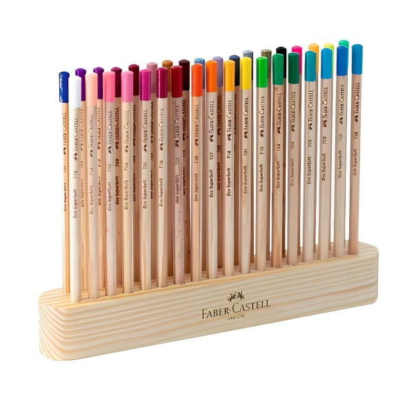 Encontraproduto.com.br - Lapis De Cor 36 Cores Supersoft Natural Edition Faber