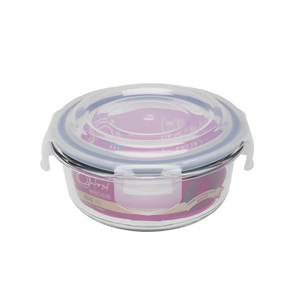 Encontraproduto.com.br - Pote Hermético De Vidro Redondo 400 Ml Oxford