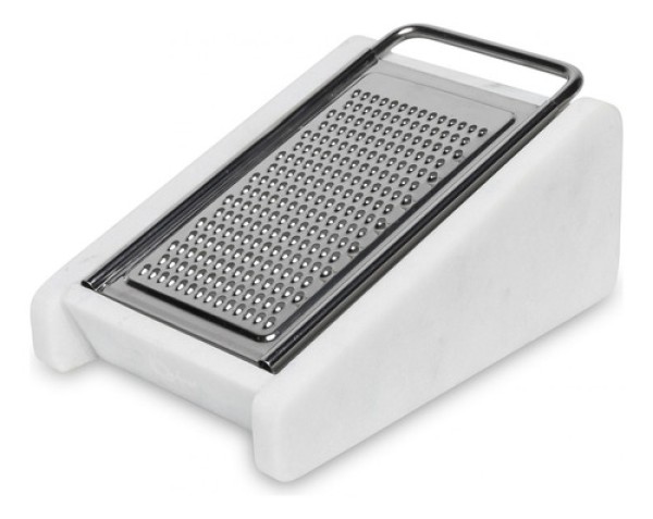 Encontraproduto.com.br - Ralador De Aco Inox E Suporte Em Mármore Branco
