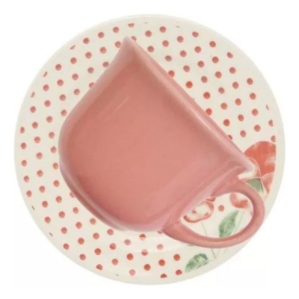Encontraproduto.com.br - Jogo de Xícaras para Café em Cerâmica 12 Peças Biona Donna 74330