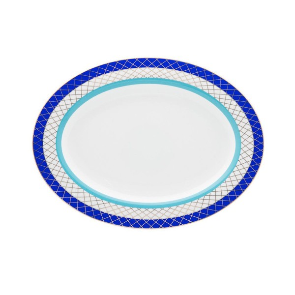 Travessa em porcelana Strauss Folies 23,5x31,5cm
