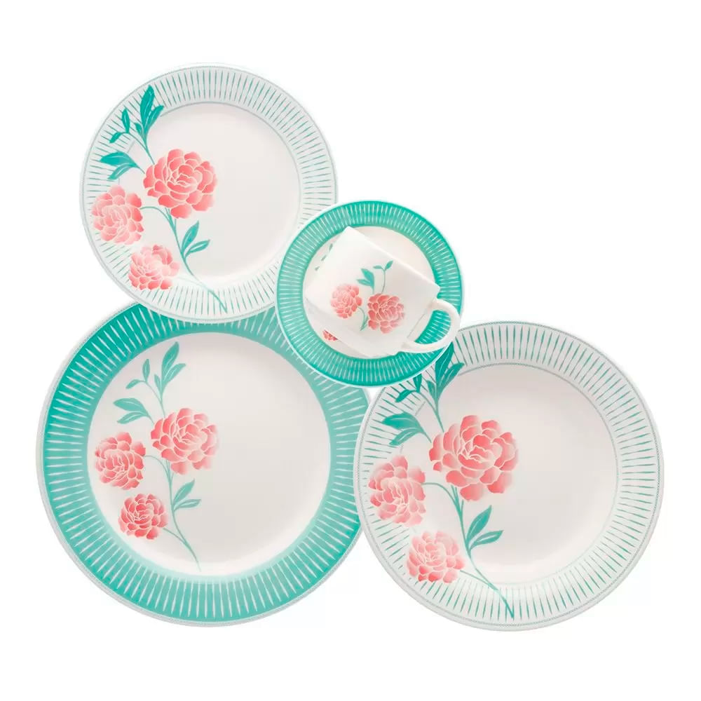 Aparelho de Jantar Bloom Cerâmica Oxford 20pcs AE205275