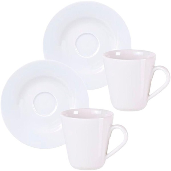 Encontraproduto.com.br - Kit Jogo Xicaras 12 Pessoas 12pçs Aba Larga Tramontina 170ml