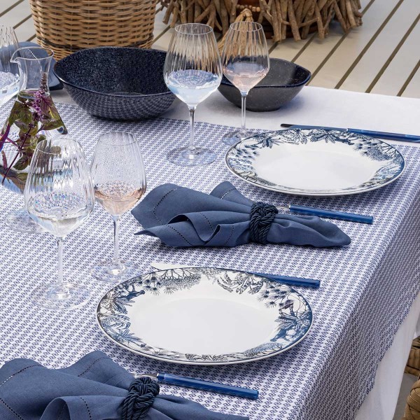 Encontraproduto.com.br - Aparelho De Jantar E Chá 30 Peças Flamingo Toile De Jouy