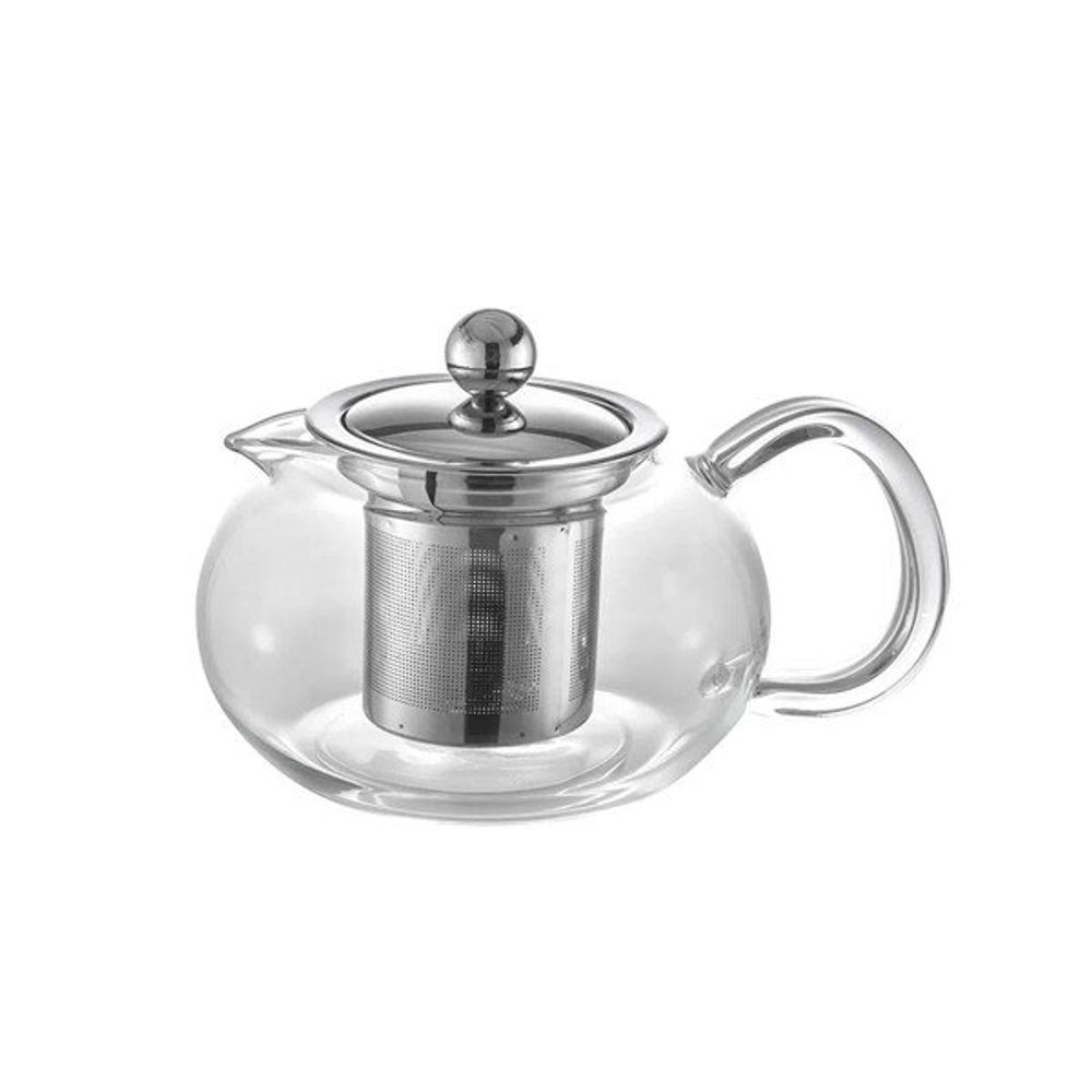 Encontraproduto.com.br - Bule De Vidro Para Chá Com Infusor Em Aço Inox Oxford 500ml