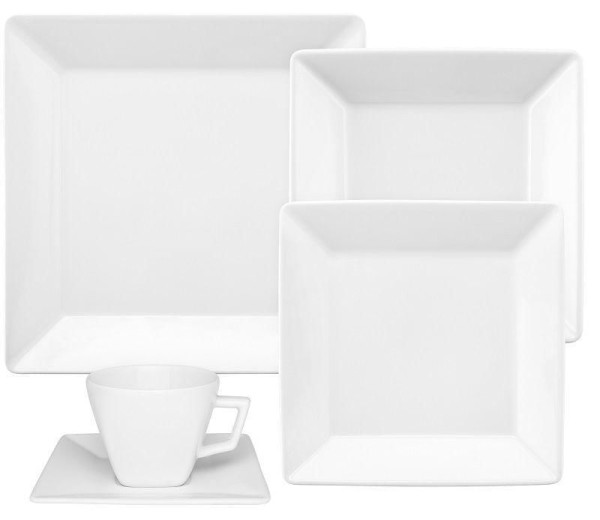 Encontraproduto.com.br - Aparelho De Jantar E Chá 30 Peças Quartier White