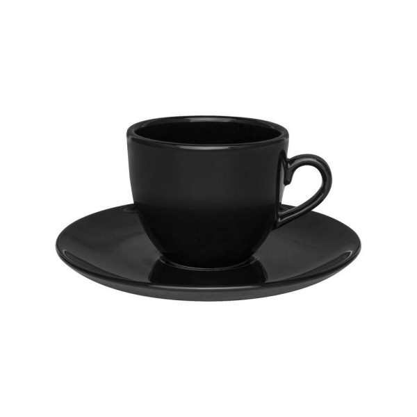 Encontraproduto.com.br - Conjunto De Xícara De Chá Com Pires 06 Peças Coup Black