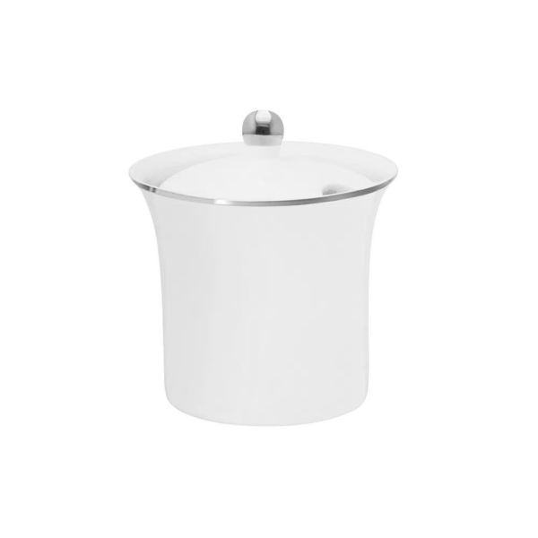 Encontraproduto.com.br - Açucareiro Isabel Porcelana com Tampa Cromado 200ml