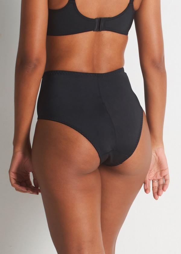 Encontraproduto.com.br - Calcinha Cintura Alta Com Reforço Frontal Flex Power
 PRETO