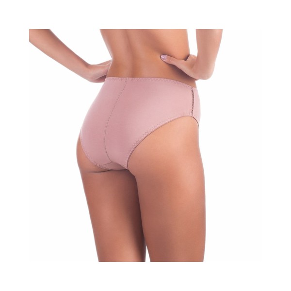 Encontraproduto.com.br - Calcinha Cintura Alta Com Reforço Frontal Modal
 CASTANHA
