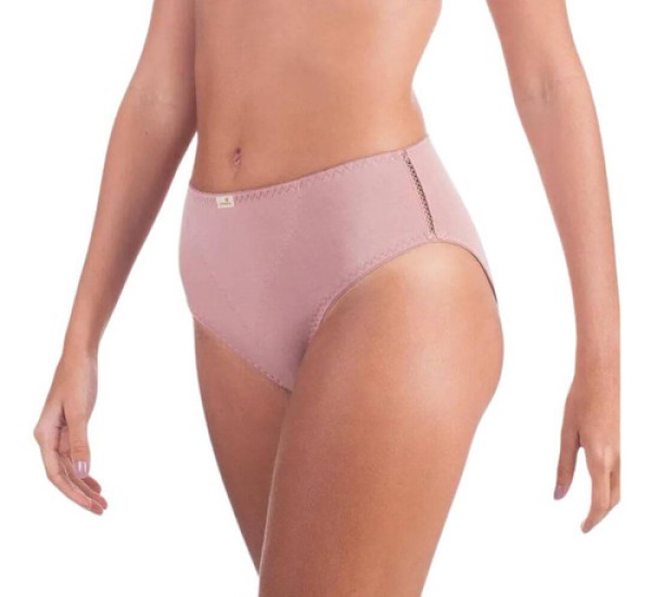 Encontraproduto.com.br - Calcinha Cintura Alta Com Reforço Frontal Modal
 CASTANHA