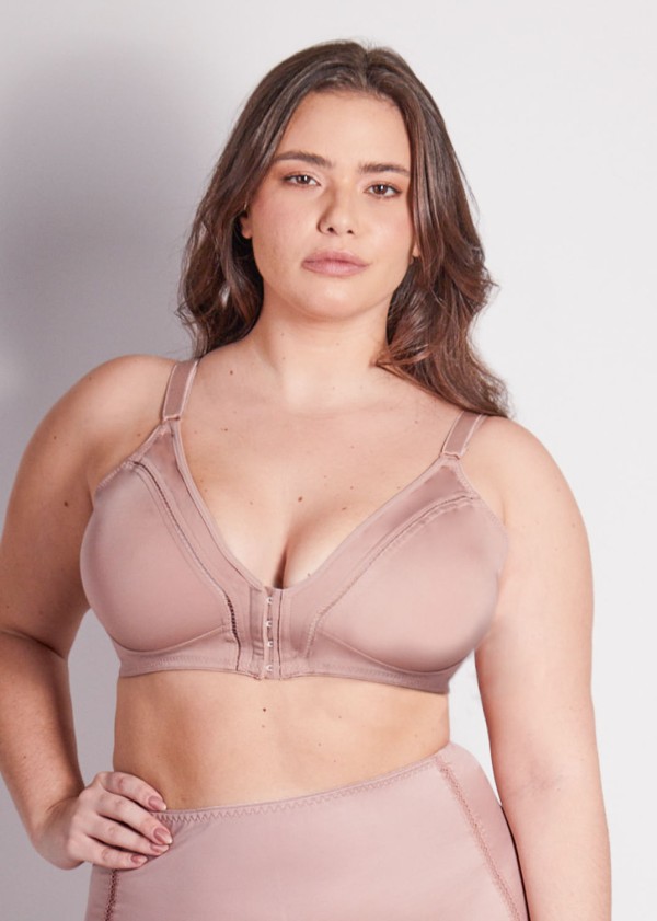 Encontraproduto.com.br - Sutiã Modelador Cobertura Total Elegance
 CASTANHA