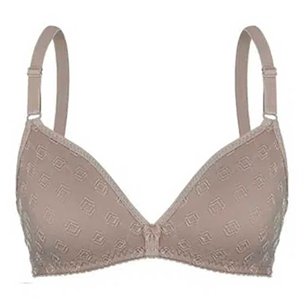 Encontraproduto.com.br - Sutiã Triângulo Sem Bojo E Sem Aro Jazz
 BEIGE FONCÉ
