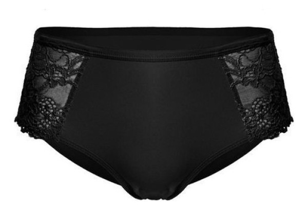 Calcinha Biquíni Lateral Em Renda Jasmine
 PRETO