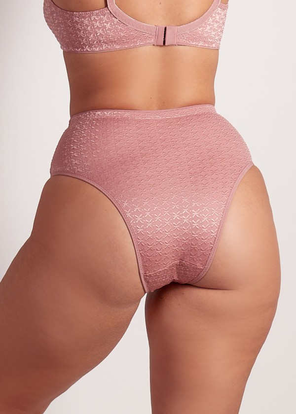 Encontraproduto.com.br - Calcinha Cintura Alta Com Reforço Frontal Nordic ARGILE ROSÉE