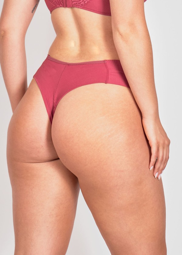 Encontraproduto.com.br - Calcinha Bombom Com Fio Sem Elásticos Nas Costas Marjorie
 GRENAT